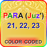 Cover Image of Télécharger Color coded Para(Juz') 21, 22, 23  APK