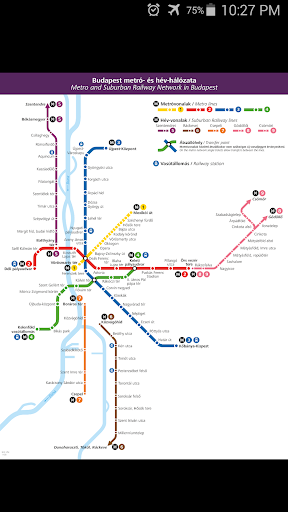 Budapest Metro Map