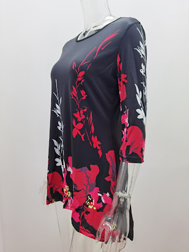 Title 10, Womens Fashion Half Sleeve T-Shirt Floral Prin...