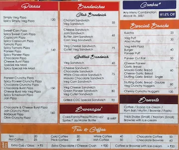 Cake O Cafe Dairy Don menu 