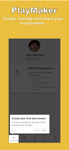 Screenshot PlayMaker: Tournaments manager