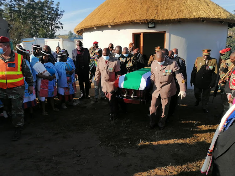 A category 1 special funeral service for late AmaMpondo King Zanozuko Tyelovuyo Sigcau is being held at Ndimakude Great Place in Flagstaff, Eastern Cape.