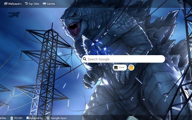 Godzilla Wallpaper New Tab Theme [Install] chrome extension