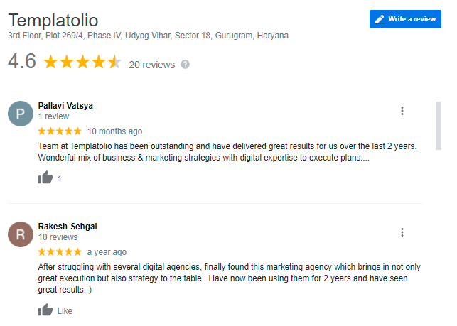 Clients Reviews