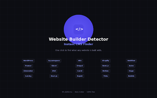 Website Builder Detector – Instant CMS Finder screenshot 1