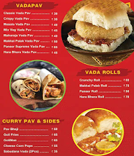 Vada Pao Junction menu 1