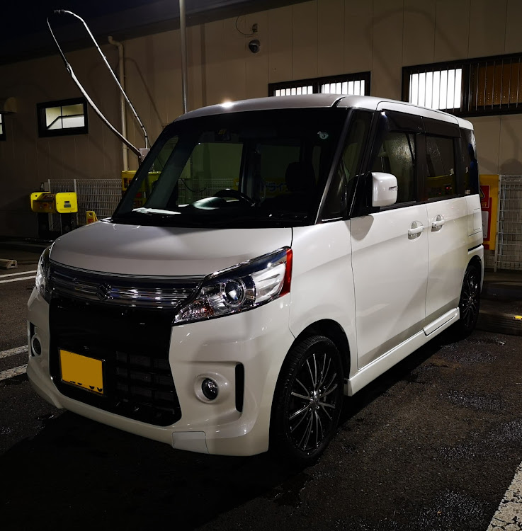 花騎士乙女さんが投稿したスペーシアカスタム・手洗い洗車　ガラスコート・芳香剤　ホワイトムスク・スーパーオートバックス・エンジンスタート動画に関するカスタム事例の投稿画像3枚目