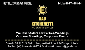 Rao Kitchenette menu 