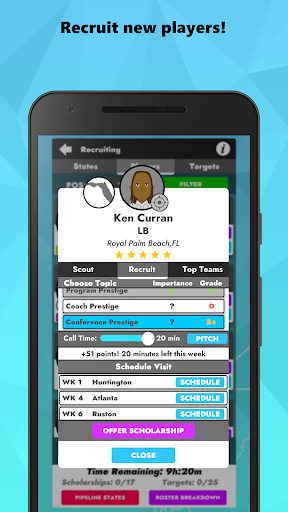 College Football: Dynasty Sim  astuce captures d'écran 2