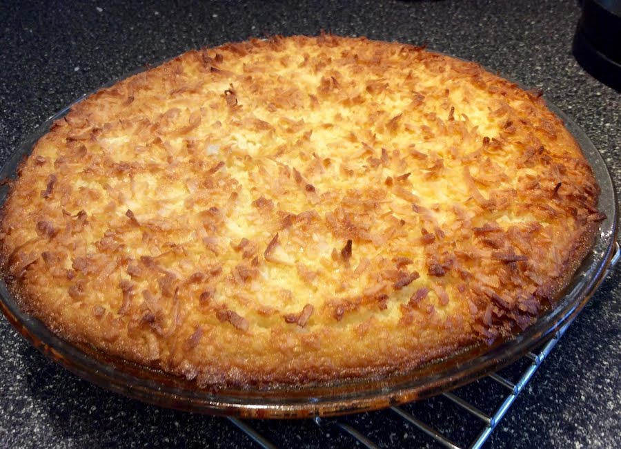 Coconut Pie Makes Its Own Crust | Just A Pinch Recipes