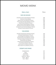 Momo Monk menu 1