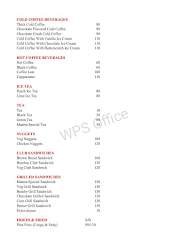 Cafe Mantra menu 2