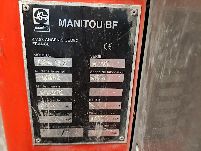 Picture of a MANITOU EMA18S