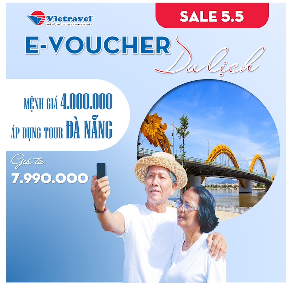 [Evoucher Vietravel] Mệnh Giá 4.000.000 Vnd Áp Dụng Cho Tour Nội Địa Đà Nẵng Giá Từ 7.990.000