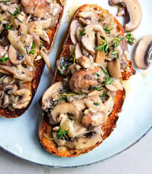 Mushroom Cheese Garlic Bread 4 - Pieces