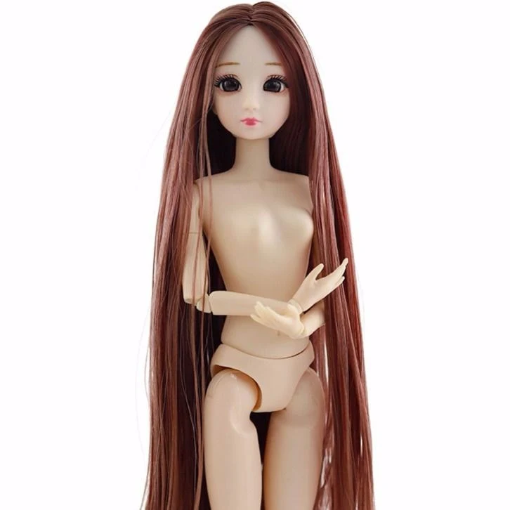 Title 14, 30cm Medium Doll Naked Baby Body 3D Real Eye Ca...