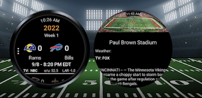 Premium NFL app for Wear Screenshot