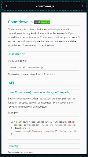 Screenshot JavaScript Libraries