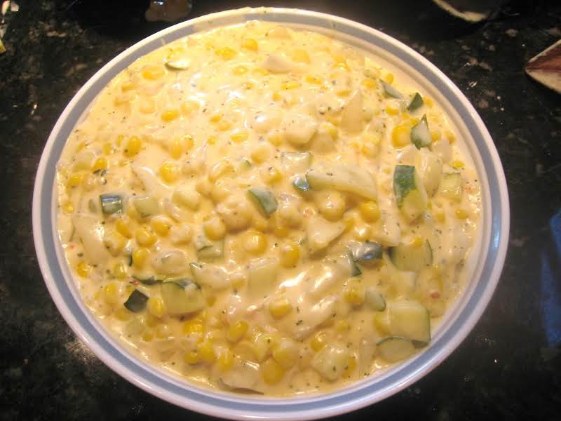 Creamy Corn & Zucchini