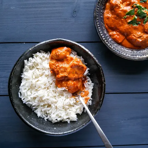 Rice With Butter Chicken Masala