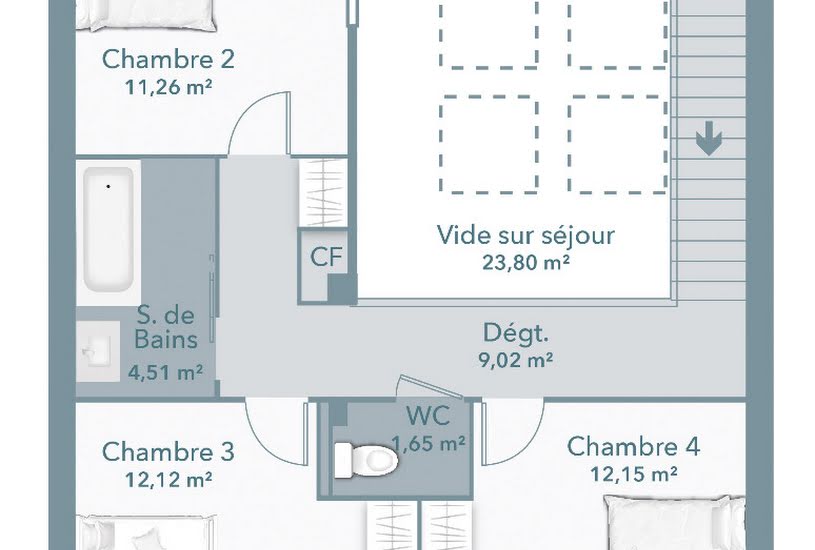  Vente Terrain + Maison - Terrain : 2 600m² - Maison : 122m² à Carcassonne (11000) 