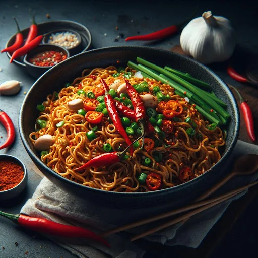 Chilli Garlic Noodles [Serves 1]