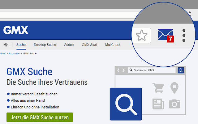 GMX MailCheck chrome extension