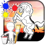 Horse Coloring Book  Icon