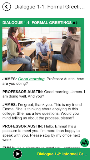 Screenshot Everyday Conversations: Learni