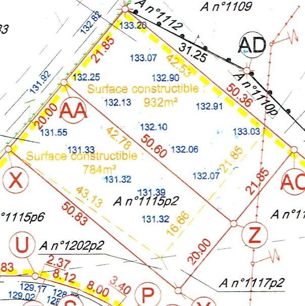 Vente terrain  1103 m² à Cloué (86600), 49 000 €