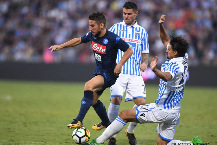 Napoli breekt doelpuntenrecord, maar Mertens kan voor het eerst sinds speeldag 1 niet scoren