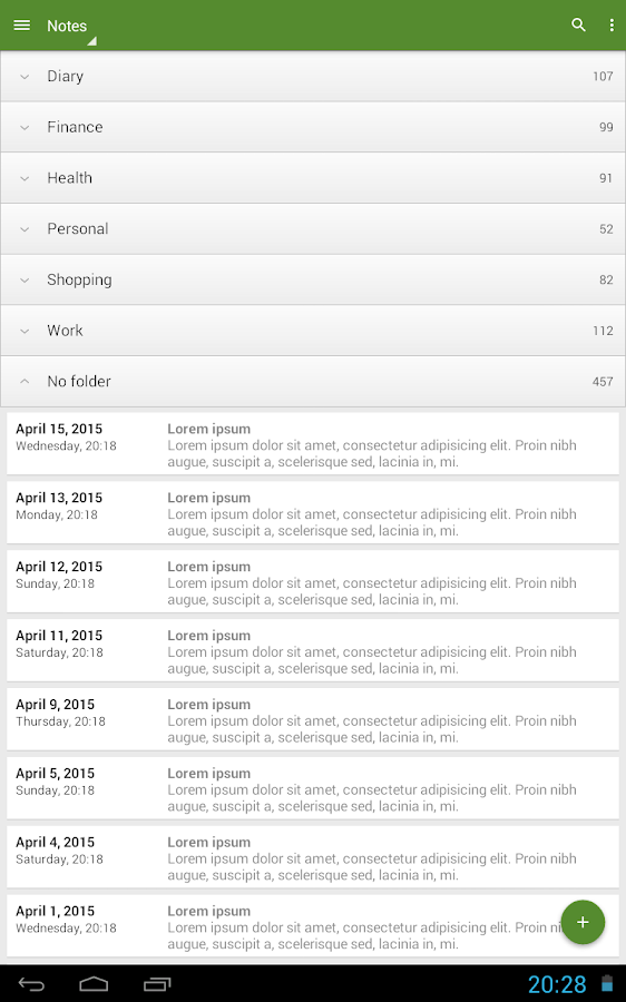 My Notes - Notepad - screenshot
