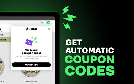 Joko: Cash back & automatic coupons