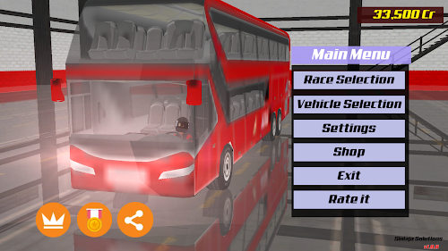 Android application Bus Telolet Racing 3D screenshort