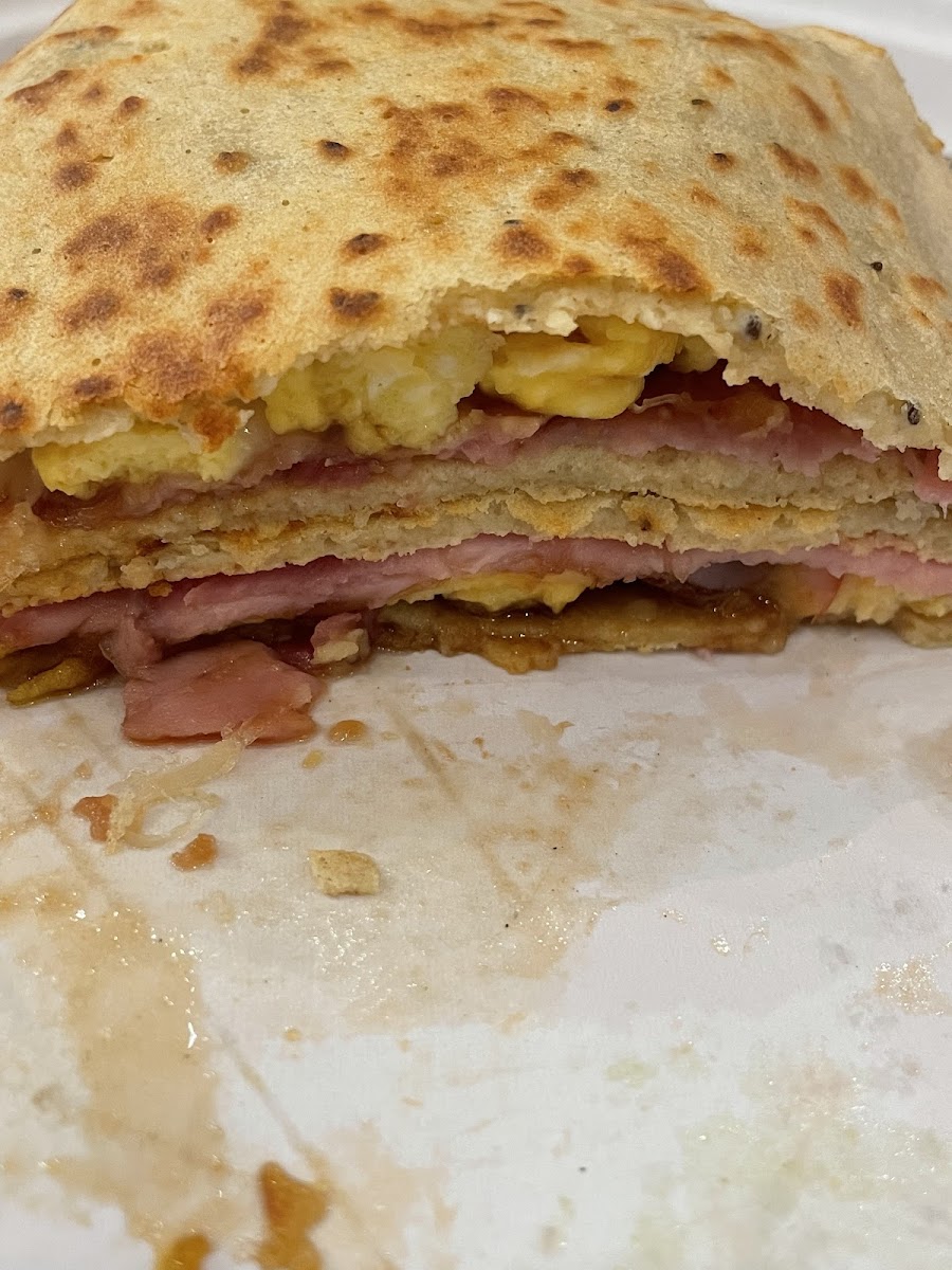 Crepe cross section - super tasty!