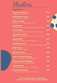 Gola Sizzlers menu 2