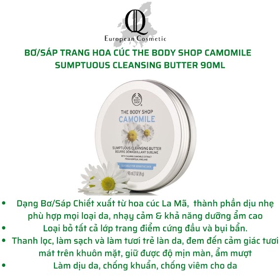 Sáp Tẩy Trang The Body Shop Camomile Sumptuous Cleansing Butter 90Gr