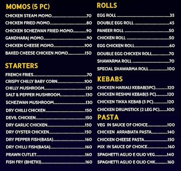 Kolkata 40 menu 