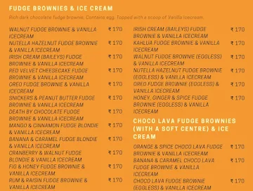 Choc-A-Bloc menu 