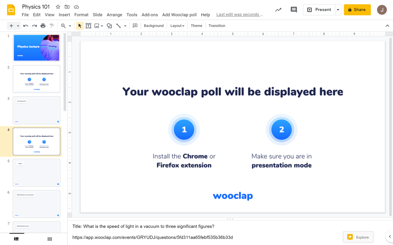 Wooclap for Google Slides Preview image 3