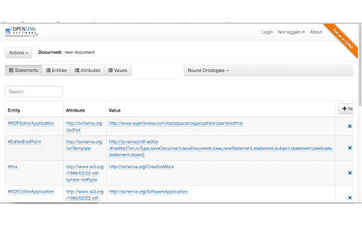 OpenLink Structured Data Editor