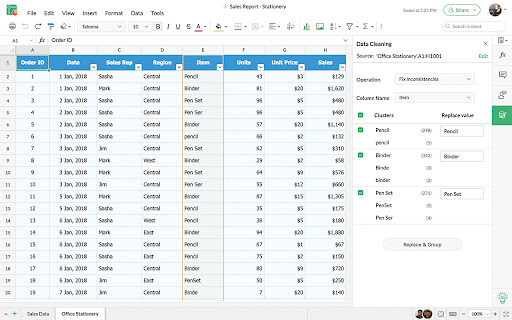 Zoho Sheet