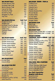 Sindhudurga Kinara Family Restaurant menu 2