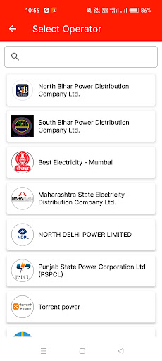 Screenshot AKM Recharge and Bill Payment