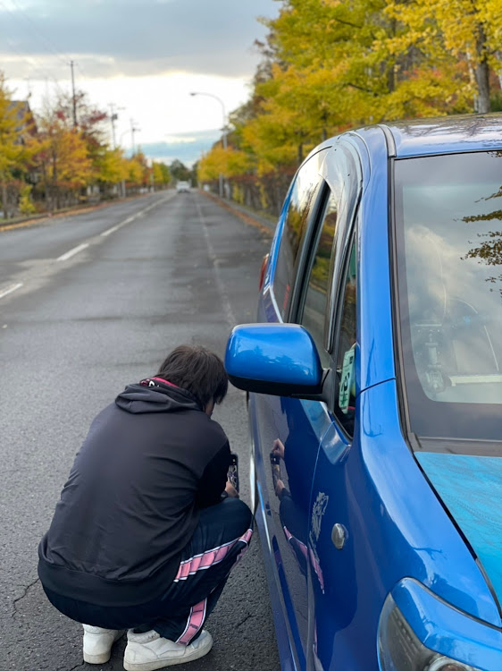 ポルテのTeam's Lowgun 北海道・車写活・青鬼特別仕様車・千歳市・紅葉に関するカスタム事例の投稿画像8枚目