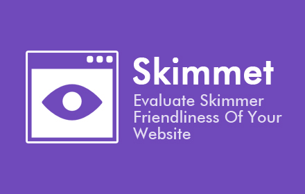 Skimmet chrome extension