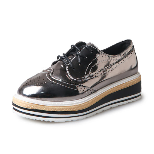 Title 2, Bullock Carved Oxford Platform Shoes Timeless e...