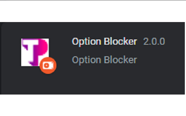 Option Blocker chrome extension