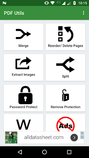 PDF Utils: Merge, Reorder, Split, Extract & Delete 