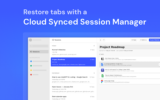 Partizion — Tab and Session Manager